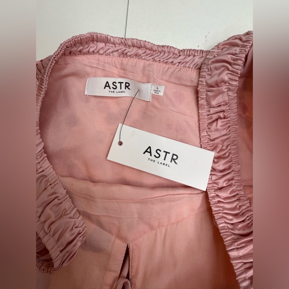 NEW Astr Pink Cherry Print Crop Top size L - Picture 7 of 12